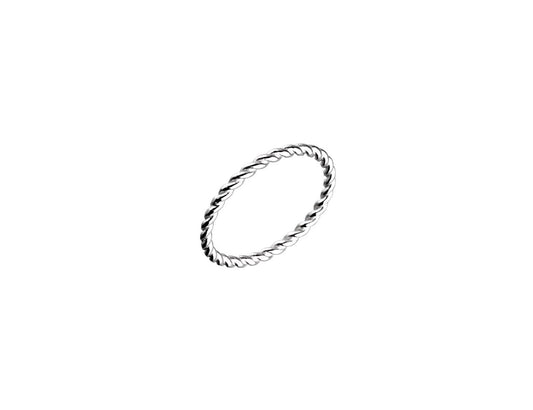SIlver Twisted Ring - Amona Jewellery