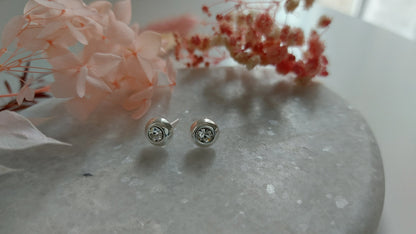 Classic Silver Stud Earrings - Amona Jewelry