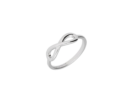 Silver Ring Rhodium Plated Infinity, different Sizes - Amona Jewellery