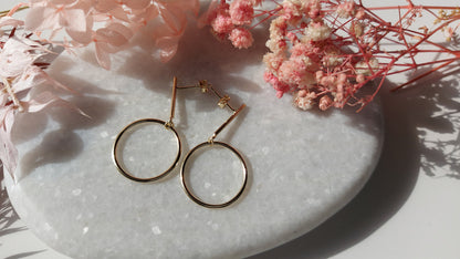 Dangle Earrings 18K Gold Plated - Amona Jewellery