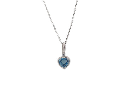 Topaz Silver 925 Necklace Rhodium Plated Amona Jewellery