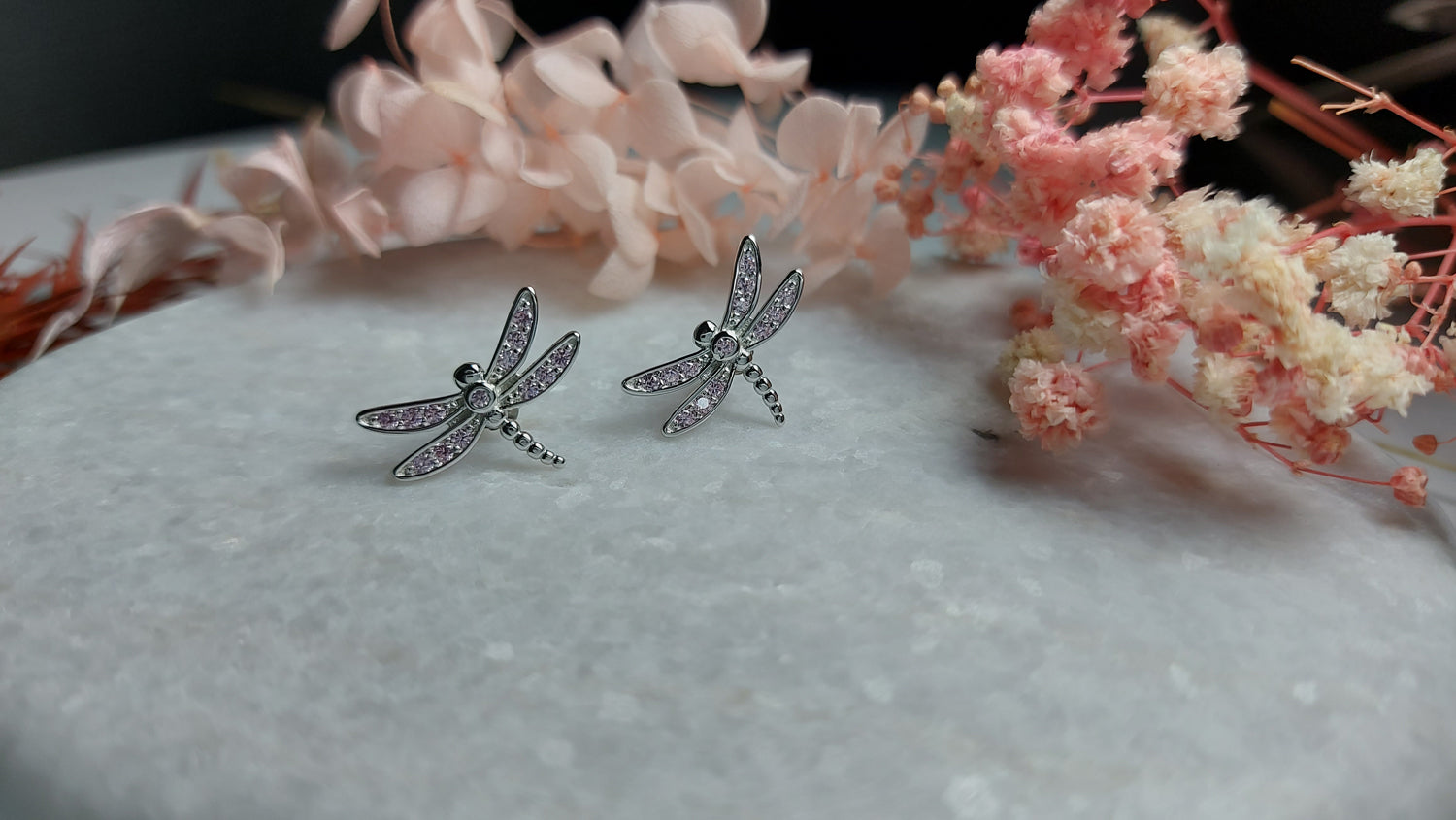 Dragonfly Stud Earrings - Amona Jewelry