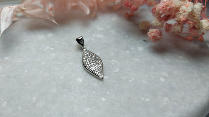 Silver Radiant Rhombus Pendant