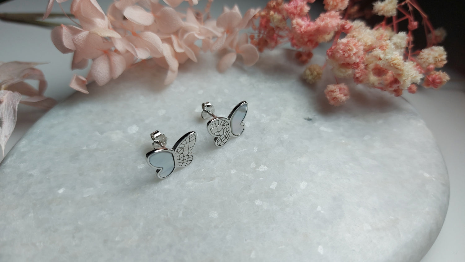 Butterfly Stud Earrings - Amona Jewelry