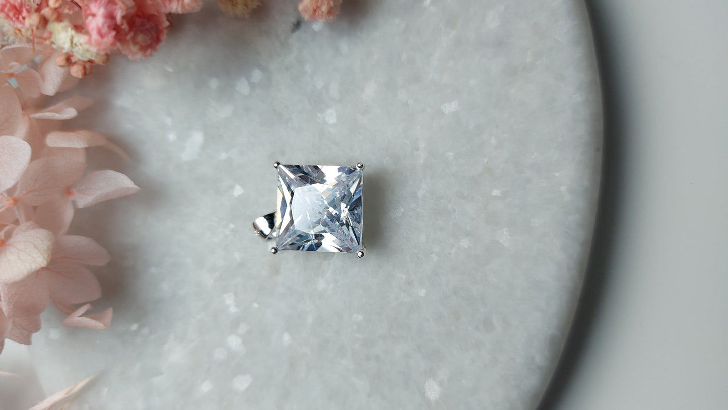 Square Shape Zirconia Pendant